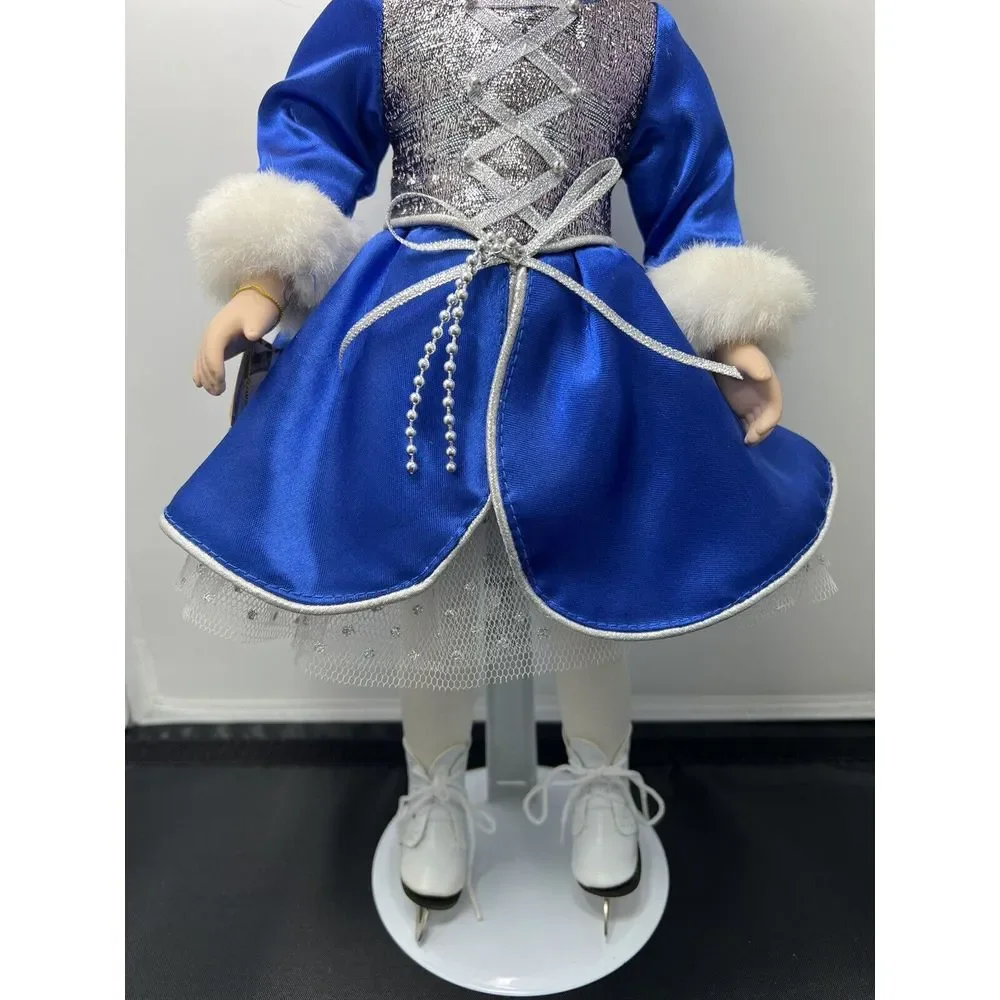 Genuine Porcelain Doll Adrianna Victorian‎ Garden Brass Key collectible 16